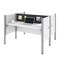 Bestar Bestar Pro-Biz 63W Office Cubicles with Gray Tack Boards and Low Privacy Panels in white 100870CG-17 - alternate 1